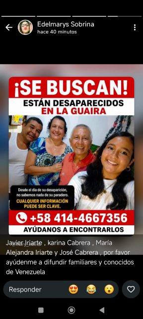 Javier Iriarte Romero y Familiares