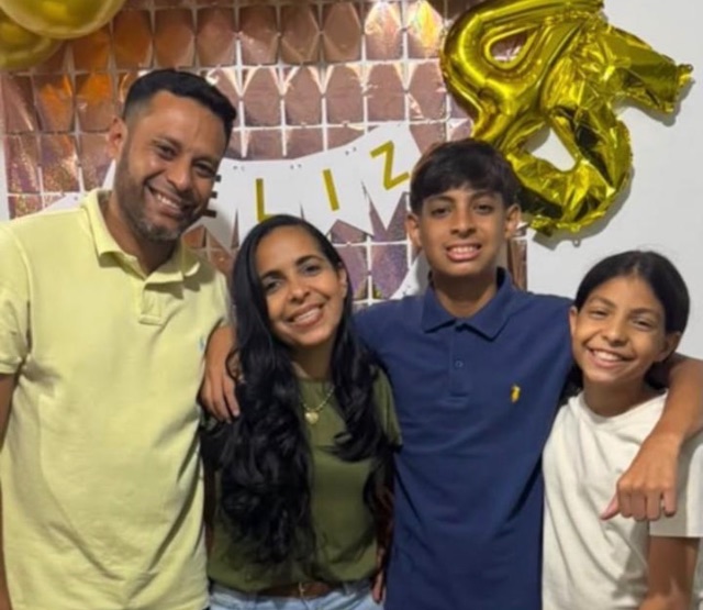 Andrés Azuaje, Maxiori González, Mía Azuaje, Samuel Azuaje