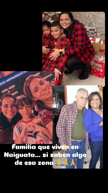 Familia Fernandes Feliciano, dolores, Betania, Carolina y niños