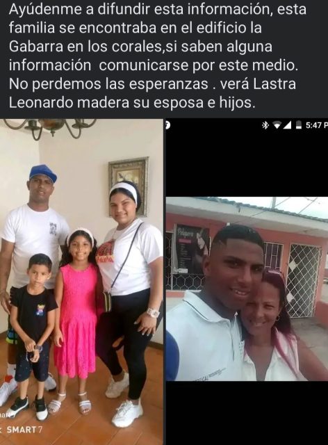 Vera lastra y su familia