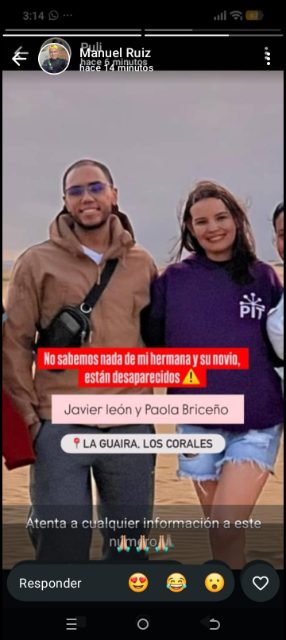 Javier león y Paola Briceño