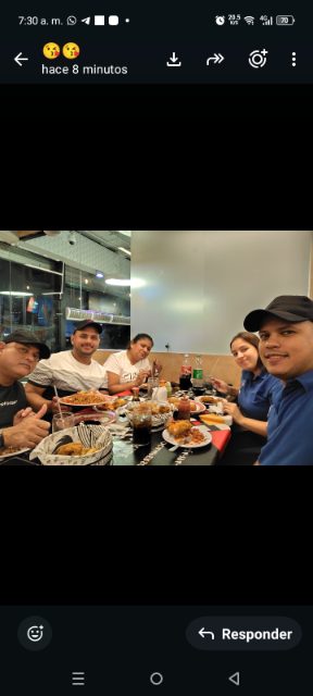 Rubén Pérez  Wilman Pérez, YelitzaRodriguez, Noel Navas, y la esposa de Wilman Pérez no se su nombre  ellos están en Naiguata La Guaira